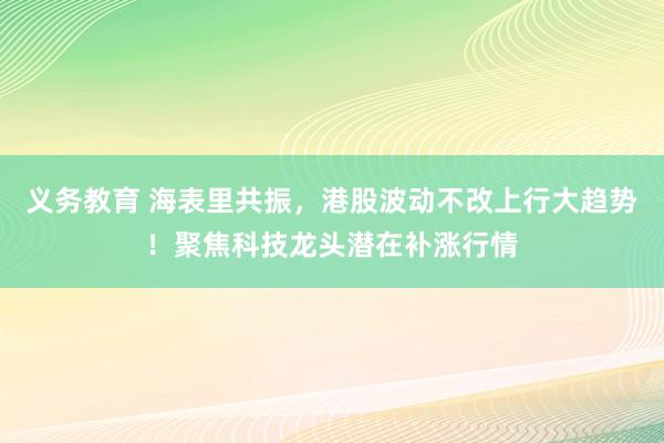义务教育 海表里共振，港股波动不改上行大趋势！聚焦科技龙头潜在补涨行情
